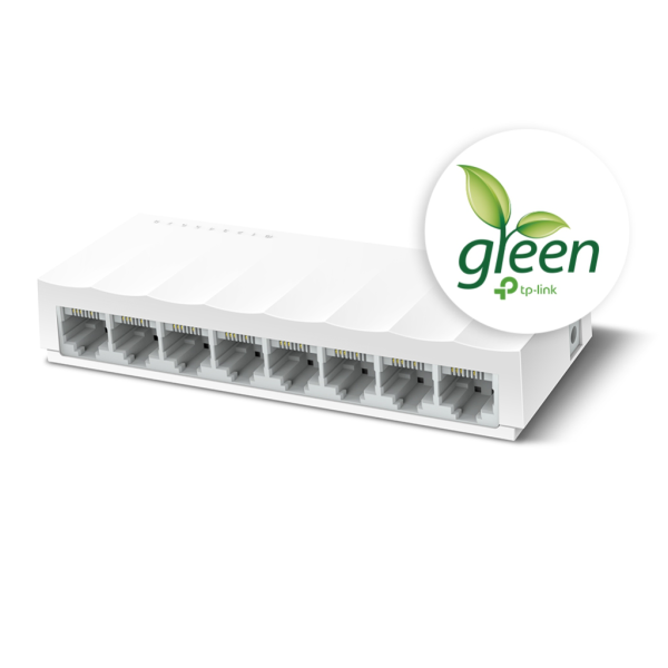 TP-LINK LS1008, Green Tech, 8 Port, MegaBit, Yönetilemez, Masaüstü Switch