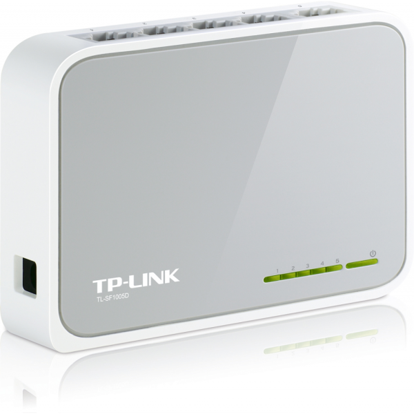 TP-LINK TL-SF1005D, 5 Port, MegaBit, Yönetilemez, Masaüstü Switch