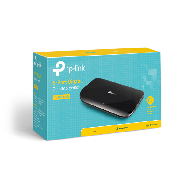 TP-LINK TL-SG1008D, 8 Port, GigaBit, Yönetilemez, Masaüstü Switch