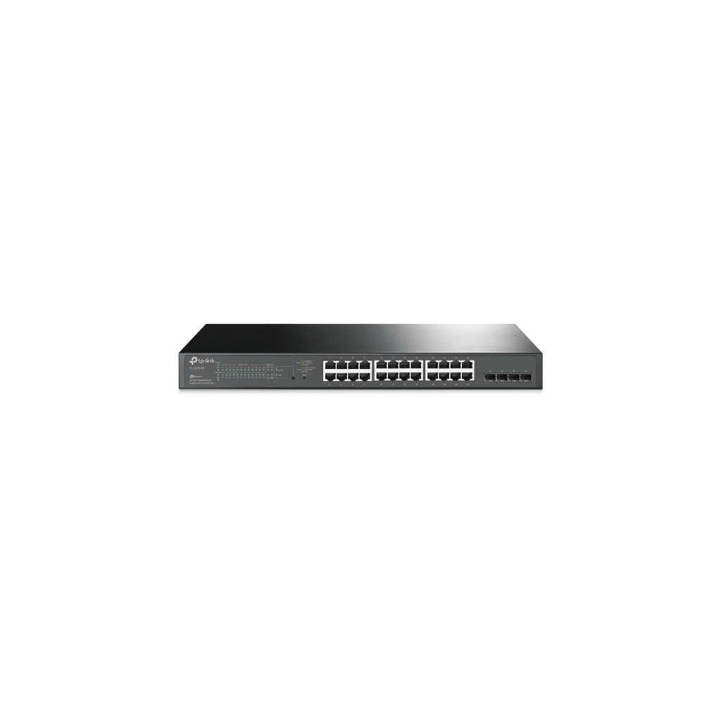 TP-LINK TL-SG2428P, 24 Port, Gigabit, Metal Kasa, 24 Port PoE, 250W, +4Port GigaBit SFP, Yönetilebilir, Rackmount Switch