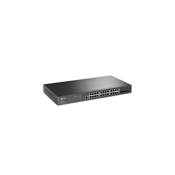 TP-LINK TL-SG3428, 24 Port, GigaBit, Metal Kasa, +4Port GigaBit SFP, Yönetilebilir, Rackmount Switch