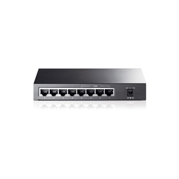 TP-LINK TL-SG1008P, 8 Port, GigaBit, Metal Kasa, 4 Port PoE, 55W, Yönetilemez, Masaüstü Switch