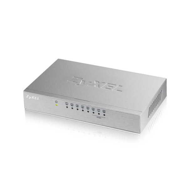 ZyXEL ES-108A V3 8 Port, Megabit, Yönetilmez Metal Kasa, Masaüstü Switch