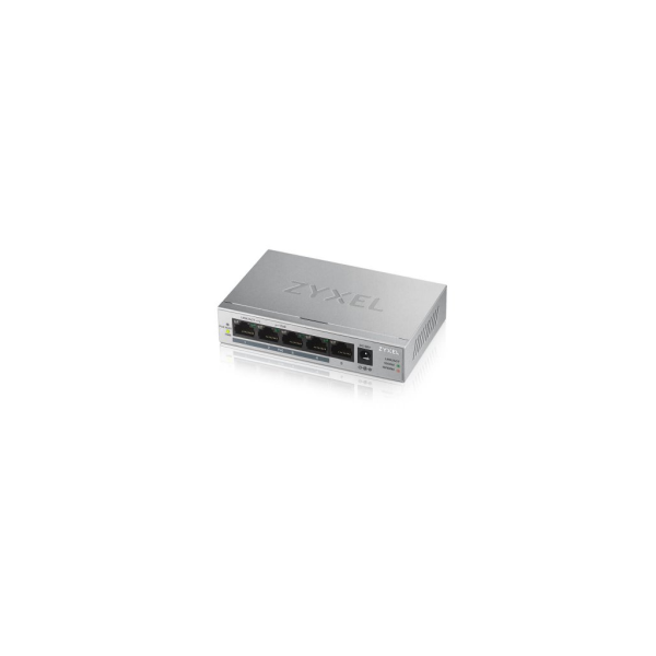 ZyXEL GS1005HP, 5 Port Poe, GigaBit, 60W Yönetilemez, Masaüstü Switch