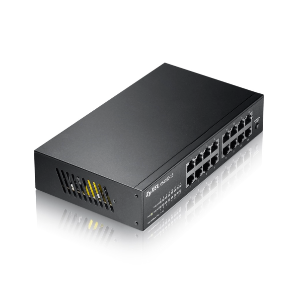 ZyXEL GS1100-16 V3, 16 Port, GigaBit, Yönetilemez, Masaüstü Switch