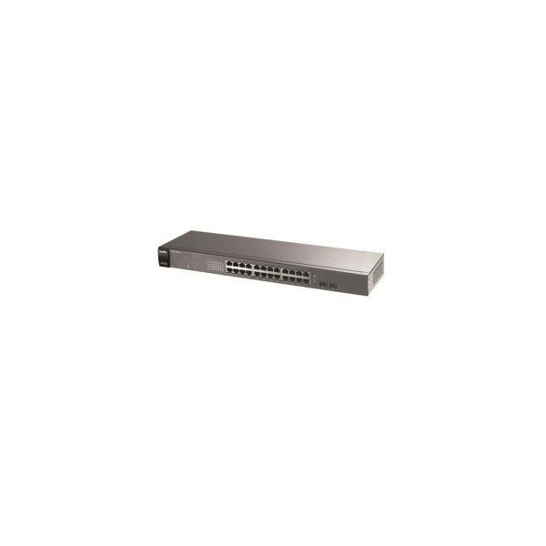 ZyXEL GS1100-24 V3, 24 Port GigaBit, 24 Port,+2Port GigaBit SFP, Yönetilemez, Rackmount Switch