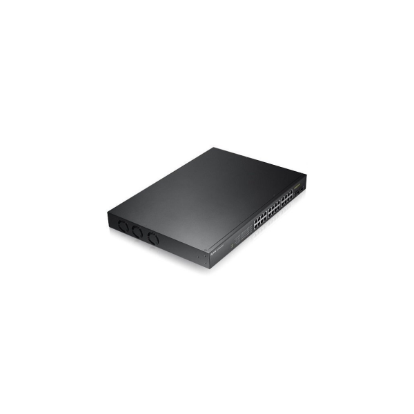 ZyXEL GS1900-24HP V2, 24 Port, GigaBit, 24 Port PoE, 170W, +2Port GigaBit SFP, Yönetilebilir, Rackmount Switch