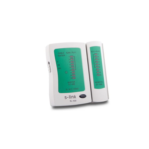 S-LINK SL-468 RJ45+RJ11 Tester Kablo Test Cihazı