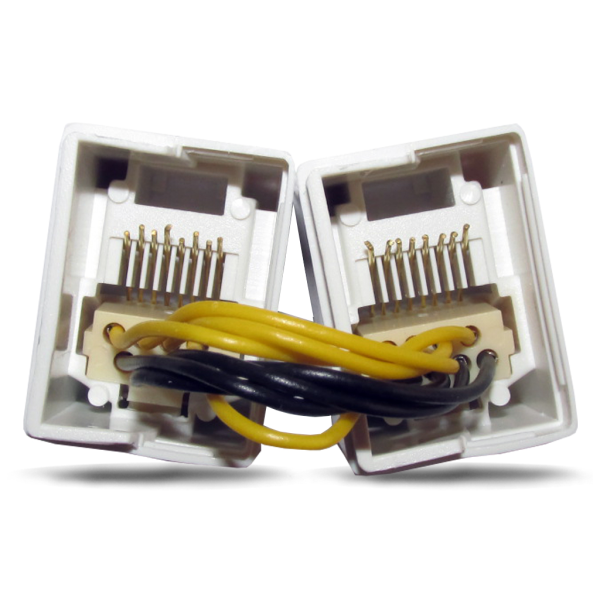 PowerGate PG-J05 RJ45 JAC Birleştirme köprü (Beyaz)