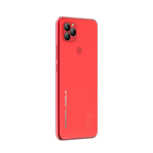 GENERAL MOBILE GM22 32Gb, Red, 3Gb Ram, 8 Çekirdek, 6,52inç Ekran, 8 Mpix Ön, 52Mpix Arka Kamera, Türkiye Garantili