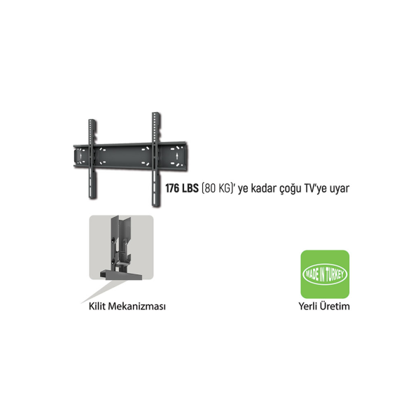 EVEREST TK-4085  38"- 85" TV Duvar Askı Aparatı