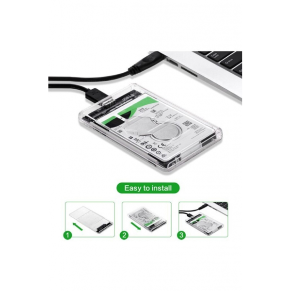 Codegen Codmax CDG-HDC-30T 2,5" USB 3.0 Şeffaf Disk Kutusu