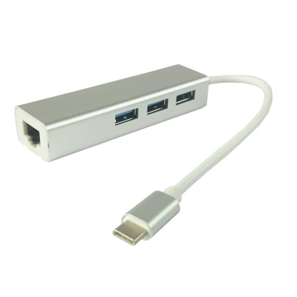 POWERGATE PG-TTU02, Type-C TO USB3.0, GigaBit Ethernet Kartı
