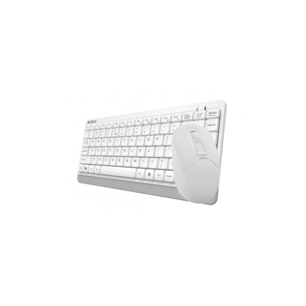 A4 TECH FG1112, Beyaz, Kablosuz, Türkçe Q, Multimedya, Mini Klavye Mouse Set