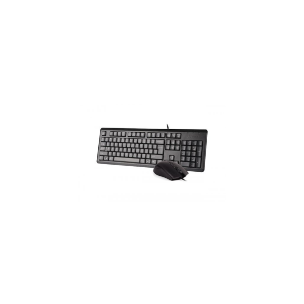 A4 TECH KR-9276, Siyah, USB Kablolu, Türkçe Q, Multimedya, Klavye Mouse Set