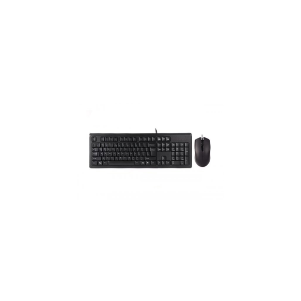 A4 TECH KR-9276, Siyah, USB Kablolu, Türkçe Q, Multimedya, Klavye Mouse Set
