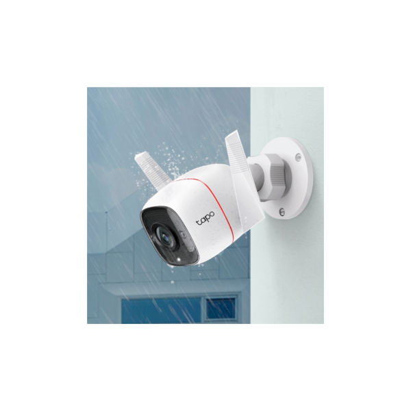 TP-LINK Tapo C310, 3,0Mpix, İç ve Dış Mekan, IP66, WiFi, 30Mt. Gece Görüşü, İki Yönlü Ses Güvenlik Kamerası