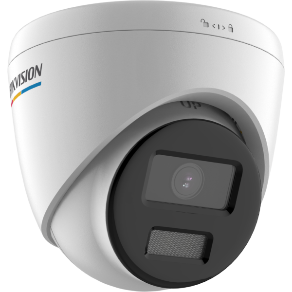 HIKVISION DS-2CD1327G0-LUF 2Mpix, 2,8mm Lens, H265+, 30Mt Gece Görüşü, Dahili Mikrofon, Color Vu Lite, Full Time Color, Dome IP Kamera