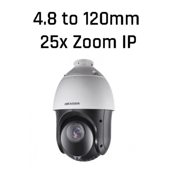 HIKVISION DS-2DE4425IW-DE 4Mpix, 4,8-120mm Lens, 25X Optik Zoom, 100Mt Gece Görüşü, SD Kart, PoE, Ses Giriş Çıkış, H265+, Speed Dome PTZ IP Kamera