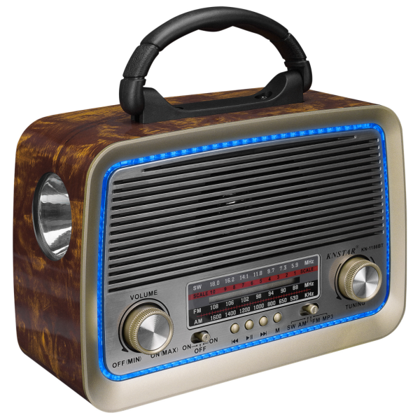 MIKADO MDR-99 Usb-TF Destekli FM/AM/SW Bluetooth Ahşap Nostaljik Radyo