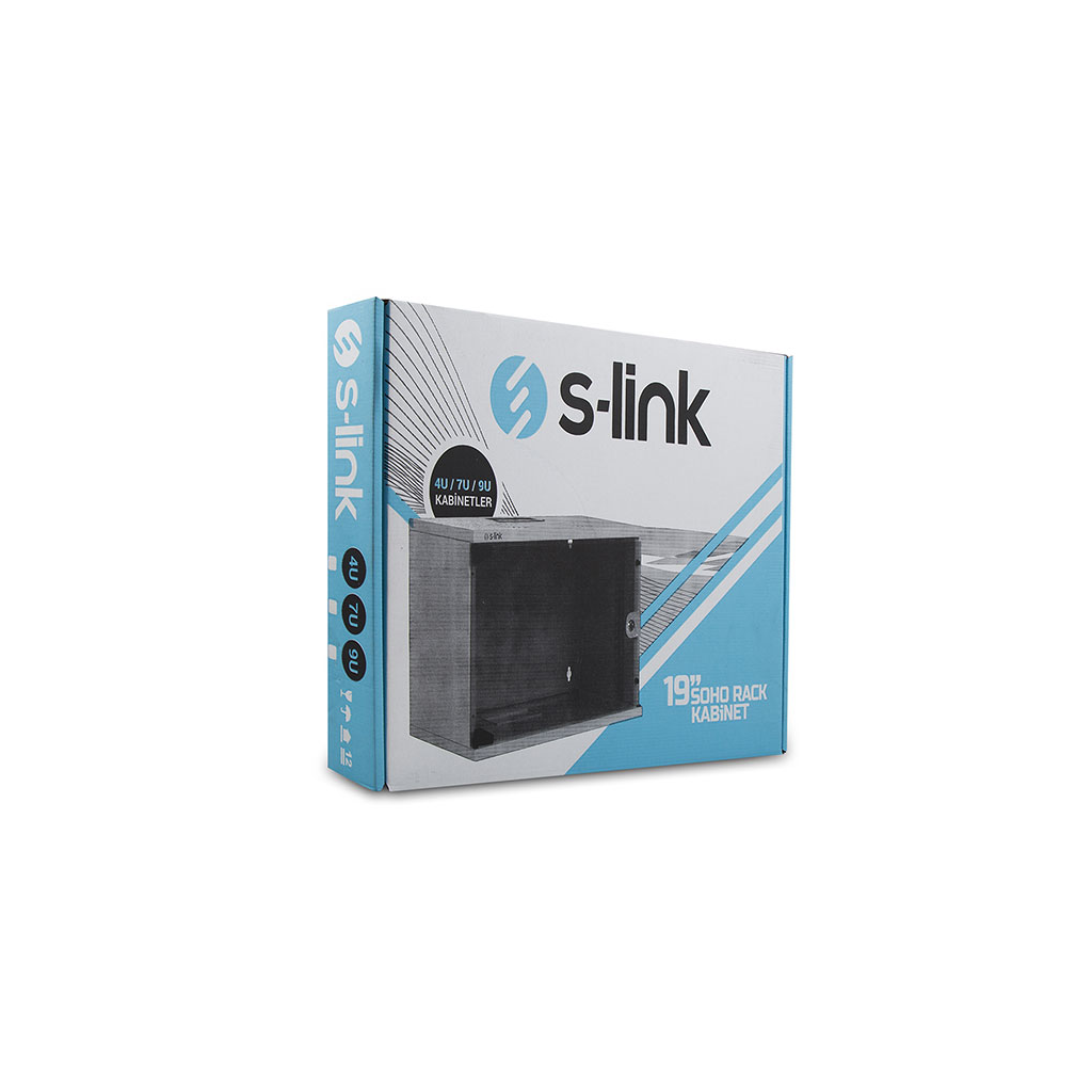S-LINK 9U 530x400 Soho Rack Kabinet (Demonte)