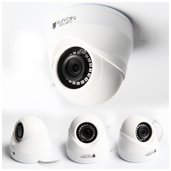 RAYDIN PIXEL-A11 2Mpix, 12adet Led, 20Mt Gece Görüşü, 3,6mm Lens, Plastik Dome Kamera
