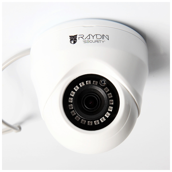RAYDIN PIXEL-A11 2Mpix, 12adet Led, 20Mt Gece Görüşü, 3,6mm Lens, Plastik Dome Kamera