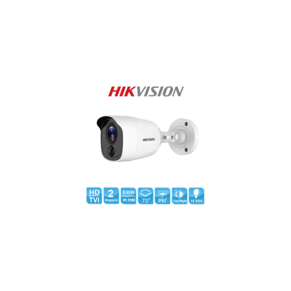 HIKVISION DS-2CE11D0T-PIRL 2Mpix 20Mt Gece Görüşü, 3,6mm Lens, Ultra Low-Light, PIR, Dış Mekan Kamera