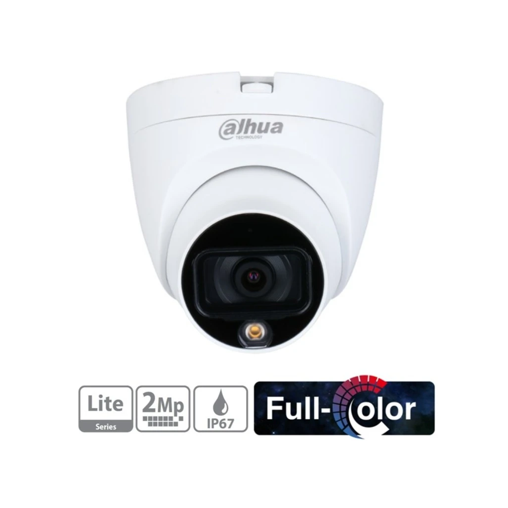 DAHUA HAC-HDW1209TLQ-LED-0280B 2Mpix  20 Mt Gece Gör.,2,8mm Lens, Full Color,4 IN 1, Dome Kamera