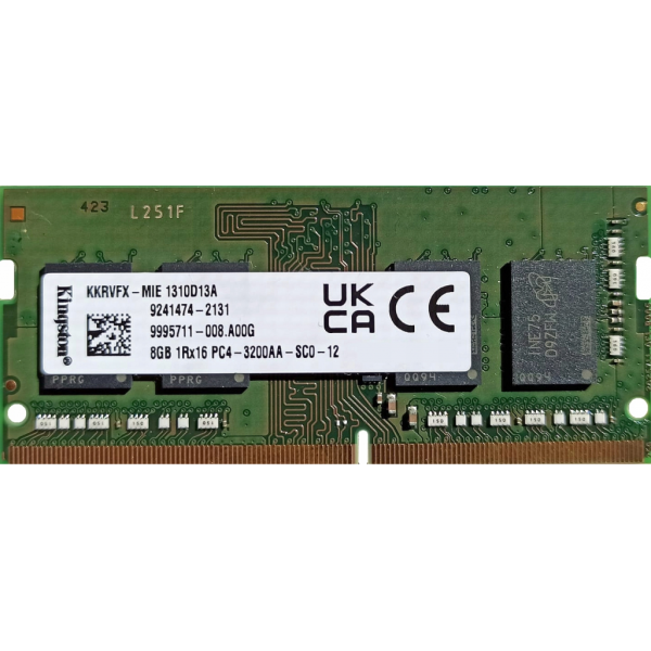 KINGSTON KKRVFX-MIE, 8Gb, 3200Mhz, DDR4, Sodimm Notebook RAM, 1,2V, CL22