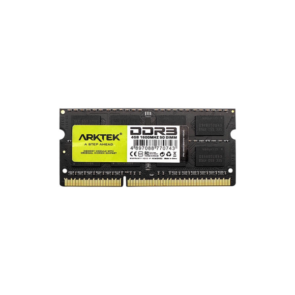 ARKTEK AKD3S4N1600, 4GB, DDR3, 1600Mhz, 16 Chip, 1,35V, CL11, Notebook, SODIMM RAM