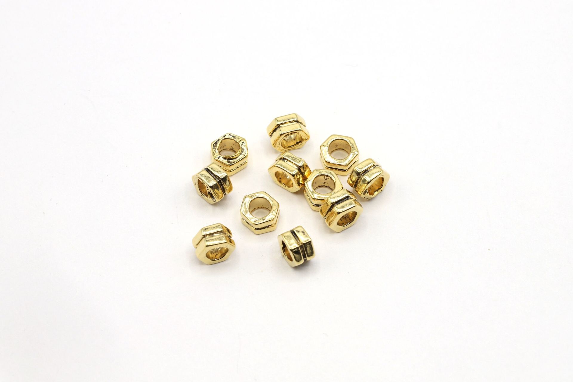 Gold Round spacer Beads, 6mm, Necklace And Bracelet Findings