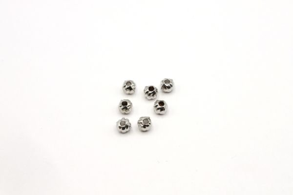 Gold Plated Round Spacer Beads, 4mm-5mm , Necklace Bracelet Bead Findings,  50 Pieces