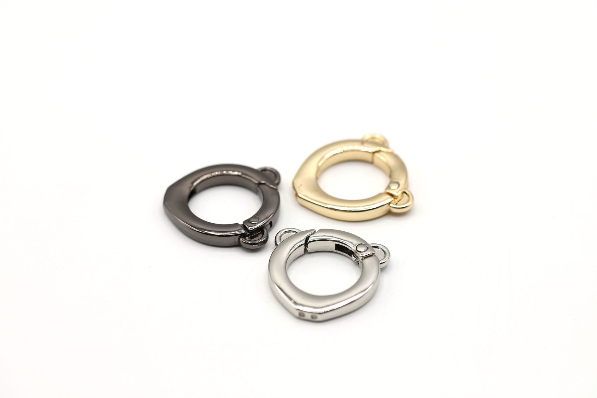 Gold Spring Small Round Ring Clasp 27mm Gold Rings Clasp