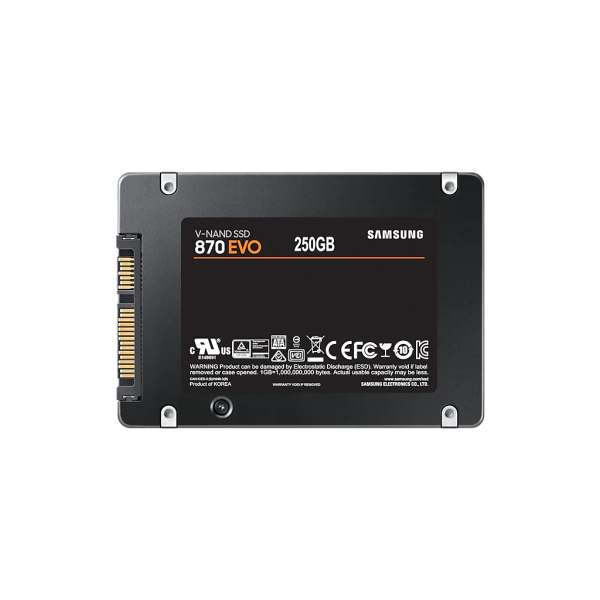 SAMSUNG MZ-77E250BW, 870 EVO, 250GB, 560/530, 2,5" SATA, SSD