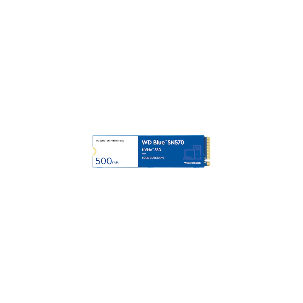 WD Blue SN570, WDS500G3B0C, 500GB, 3500/2300, NVMe PCIe M.2, SSD