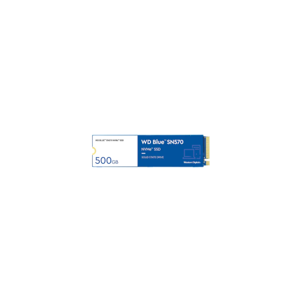 WD Blue SN570, WDS500G3B0C, 500GB, 3500/2300, NVMe PCIe M.2, SSD
