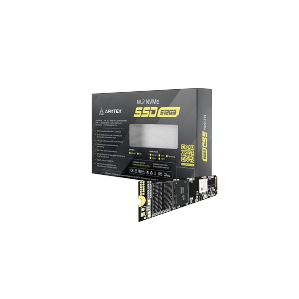 ARKTEK AK-M2-512GP, 512GB, 2000/1600, NVME PCIe M.2, SSD