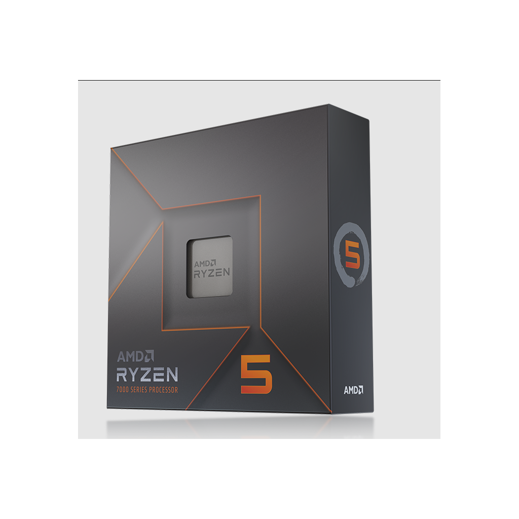 AMD RYZEN 5 7600X 6 Core, 4,70-5.30GHz, 38Mb Cache, 105W,  AM5 Soket, BOX (Kutulu) (Grafik Kart YOK, Fan YOK)
