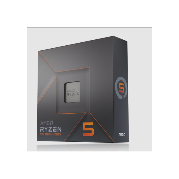AMD RYZEN 5 7600X 6 Core, 4,70-5.30GHz, 38Mb Cache, 105W,  AM5 Soket, BOX (Kutulu) (Grafik Kart YOK, Fan YOK)