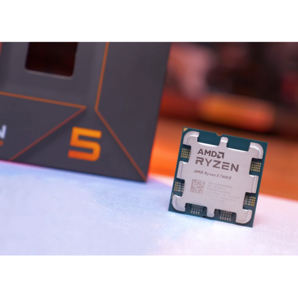 AMD RYZEN 5 7600X 6 Core, 4,70-5.30GHz, 38Mb Cache, 105W,  AM5 Soket, BOX (Kutulu) (Grafik Kart YOK, Fan YOK)