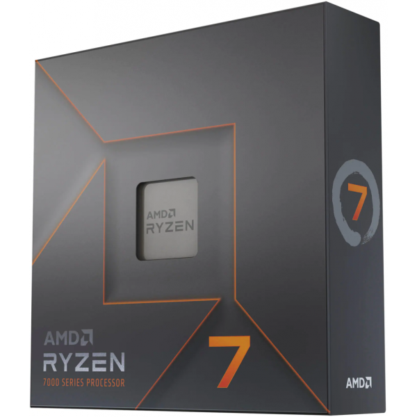AMD RYZEN 7 7700X 8 Core, 4,50-5.40GHz, 40Mb Cache, 105W,  AM5 Soket, BOX (Kutulu) (Grafik Kart YOK, Fan YOK)