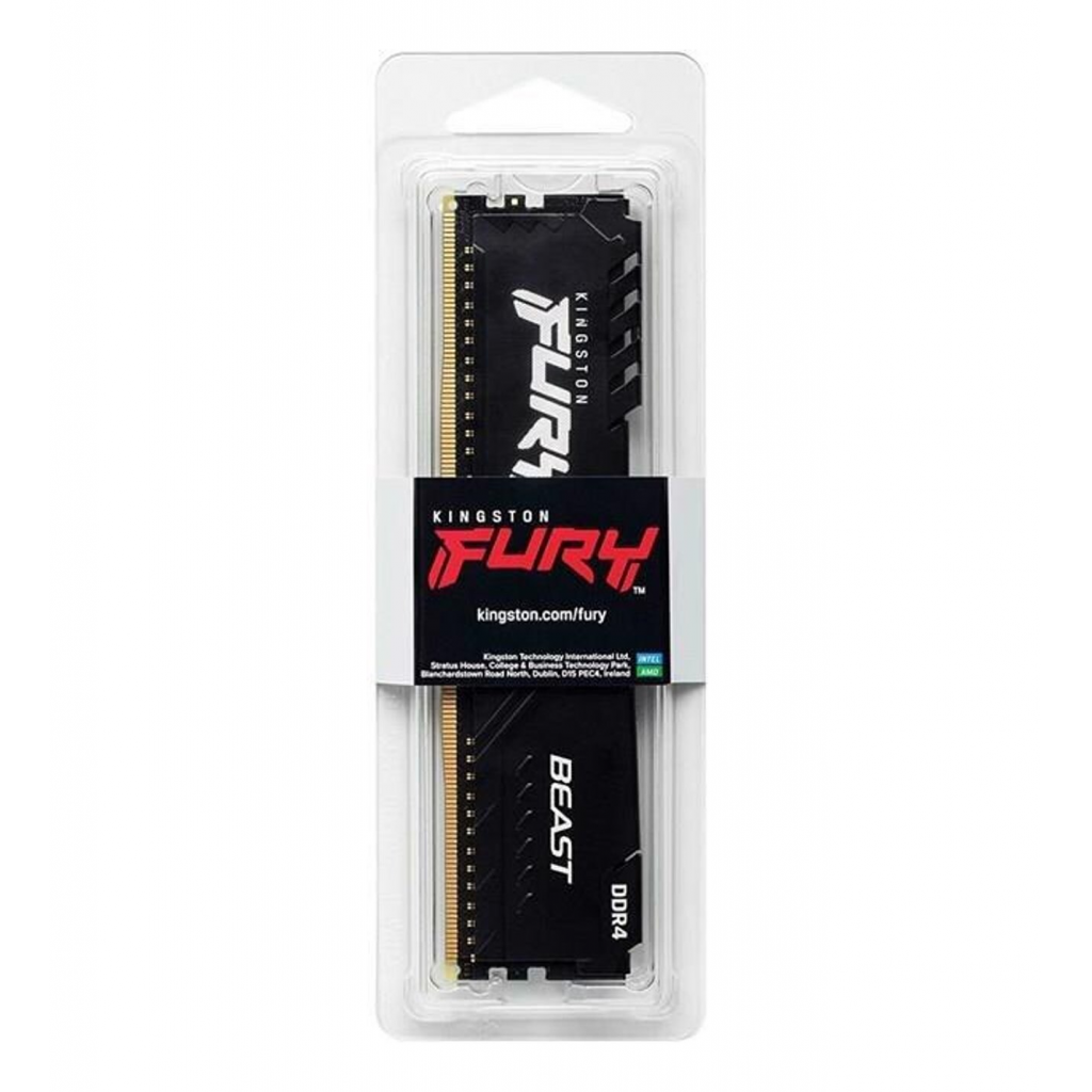 KINGSTON KF432C16BB/32 32Gb DDR4 3200Mhz, CL16,  FURY BEAST, Desktop Gaming RAM