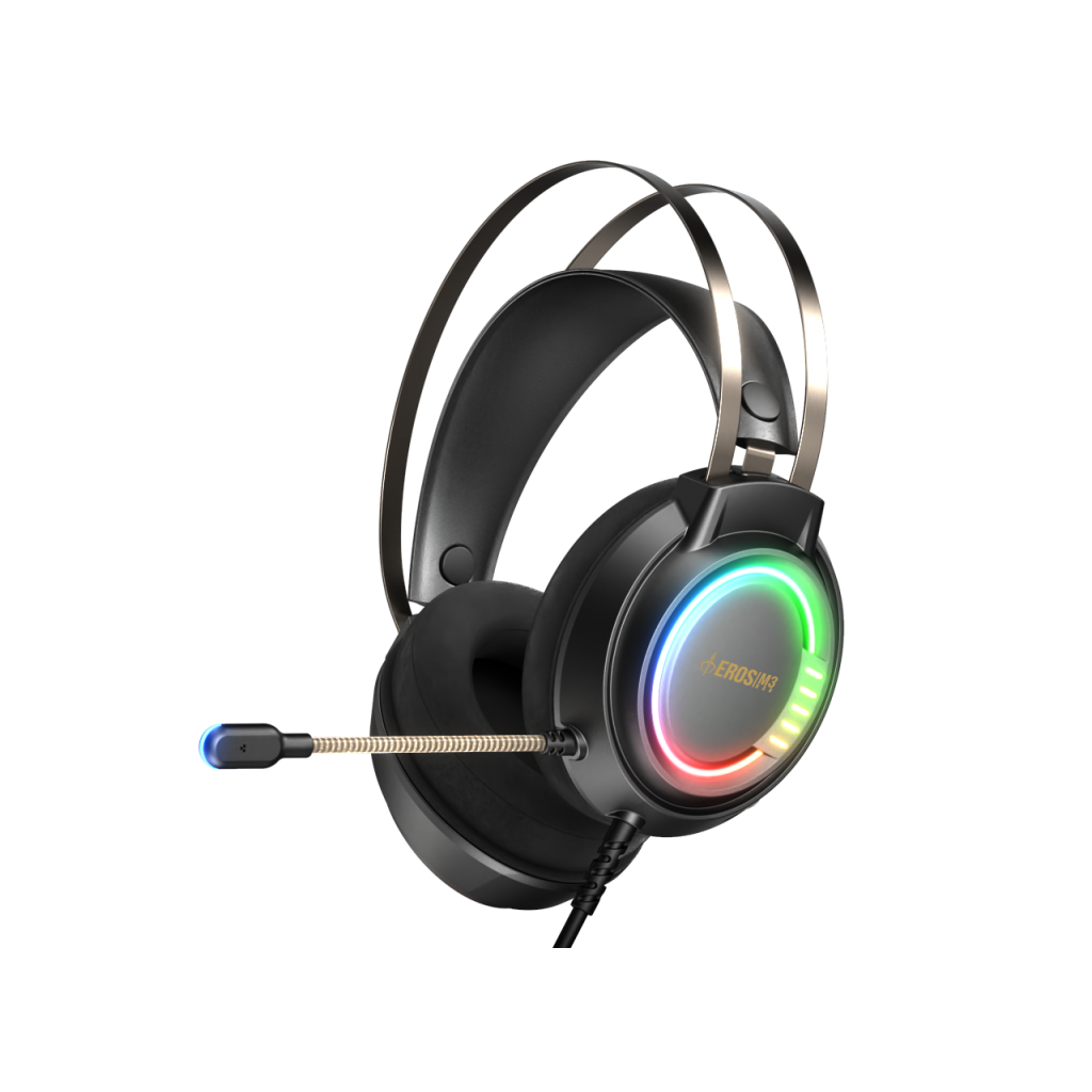 GAMDIAS EROS-M3 RGB Kablolu Gaming Mikrofonlu Kulaklık , USB (PC-PS4)