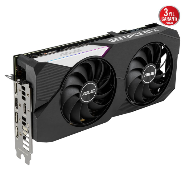 ASUS DUAL-RTX3060TI-O8G-V2, 8Gb, GDDR6, 256Bit, 1xHDMI, 3xDP GAMING Ekran Kartı