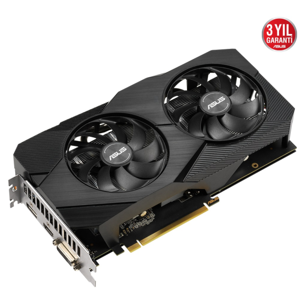 ASUS DUAL-GTX1660S-6G-EVO, 6Gb, GDDR6, 192Bit, 1xDVI, 1xHDMI, 1xDP GAMING Ekran Kartı