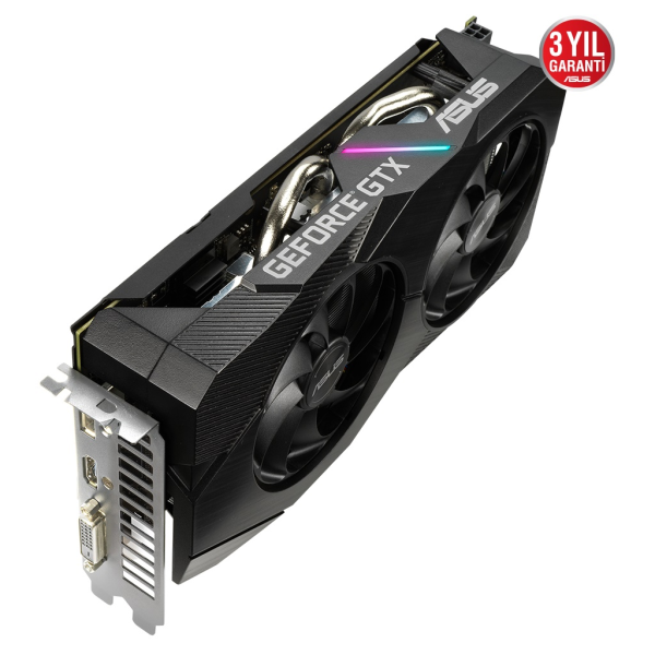 ASUS DUAL-GTX1660S-6G-EVO, 6Gb, GDDR6, 192Bit, 1xDVI, 1xHDMI, 1xDP GAMING Ekran Kartı