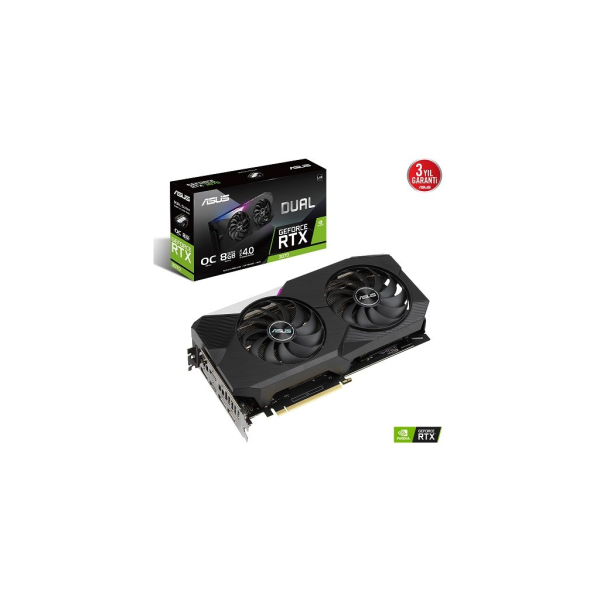 ASUS DUAL-RTX3070-O8G-V2, 8Gb, GDDR6, 256Bit, 2xHDMI, 3xDP GAMING Ekran Kartı