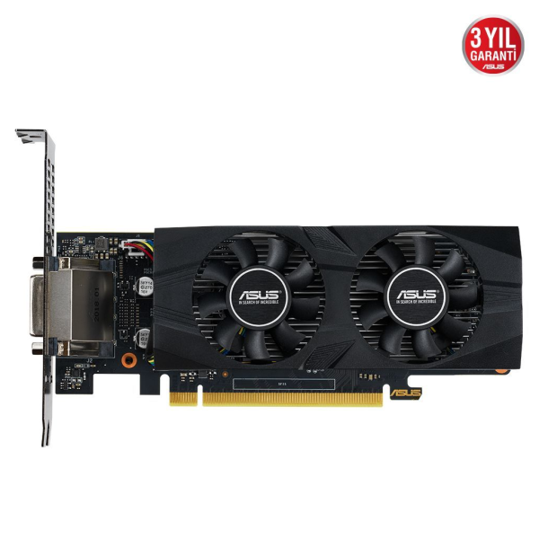 ASUS GTX1650-4G-LP-BRK, 4Gb,GDDR5, 128Bit, 1xDVI, 1xHDMI, 1xDP, GAMING Ekran Kartı