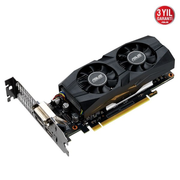 ASUS GTX1650-4G-LP-BRK, 4Gb,GDDR5, 128Bit, 1xDVI, 1xHDMI, 1xDP, GAMING Ekran Kartı